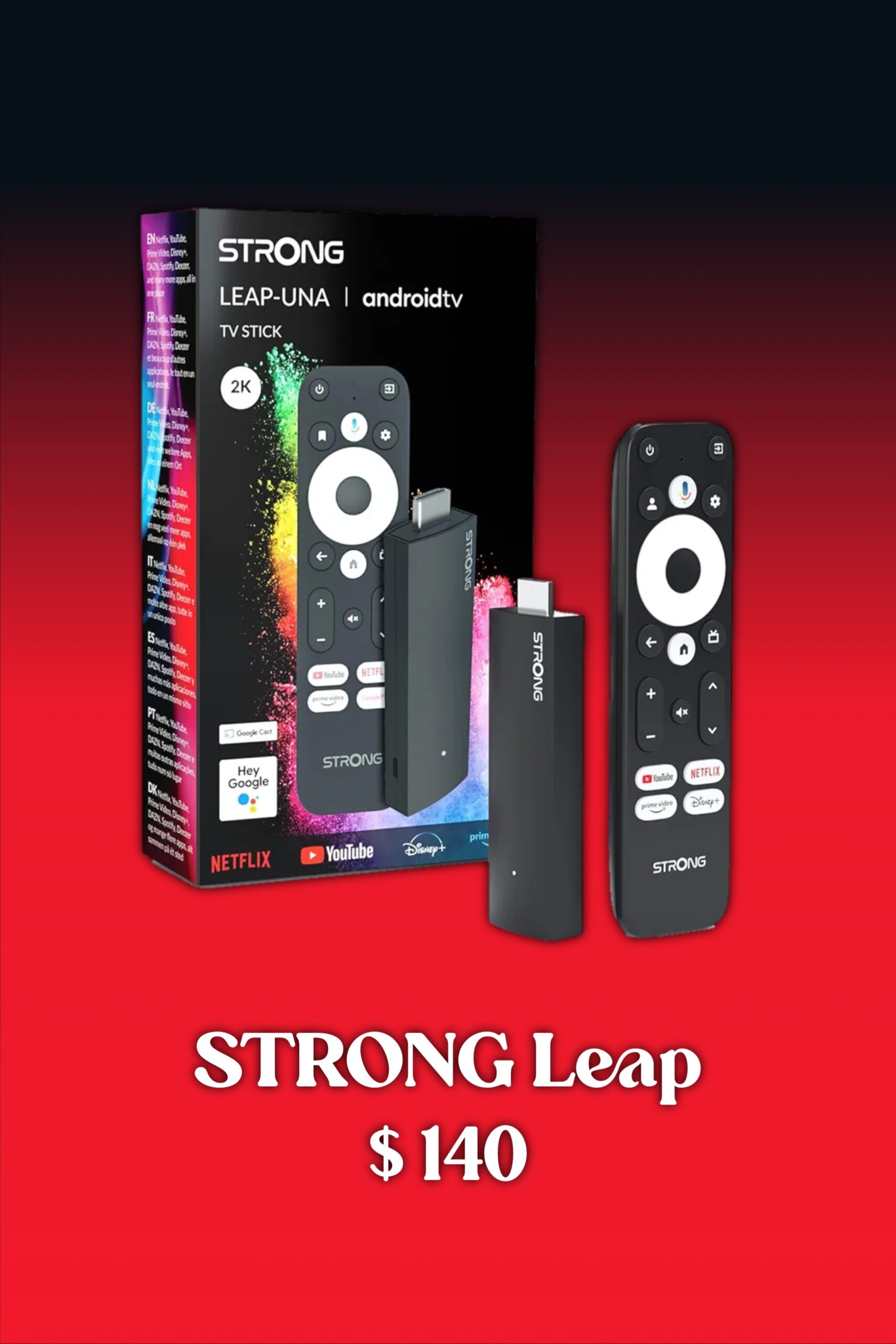 Strong Leap streaming device compatible with IPTV Portugal subscription