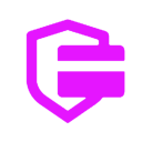 A bold, bright pink icon combining a shield outline with a stylized letter G inside, set against a white background—perfect for representing IPTV Latino platforms with style and security.